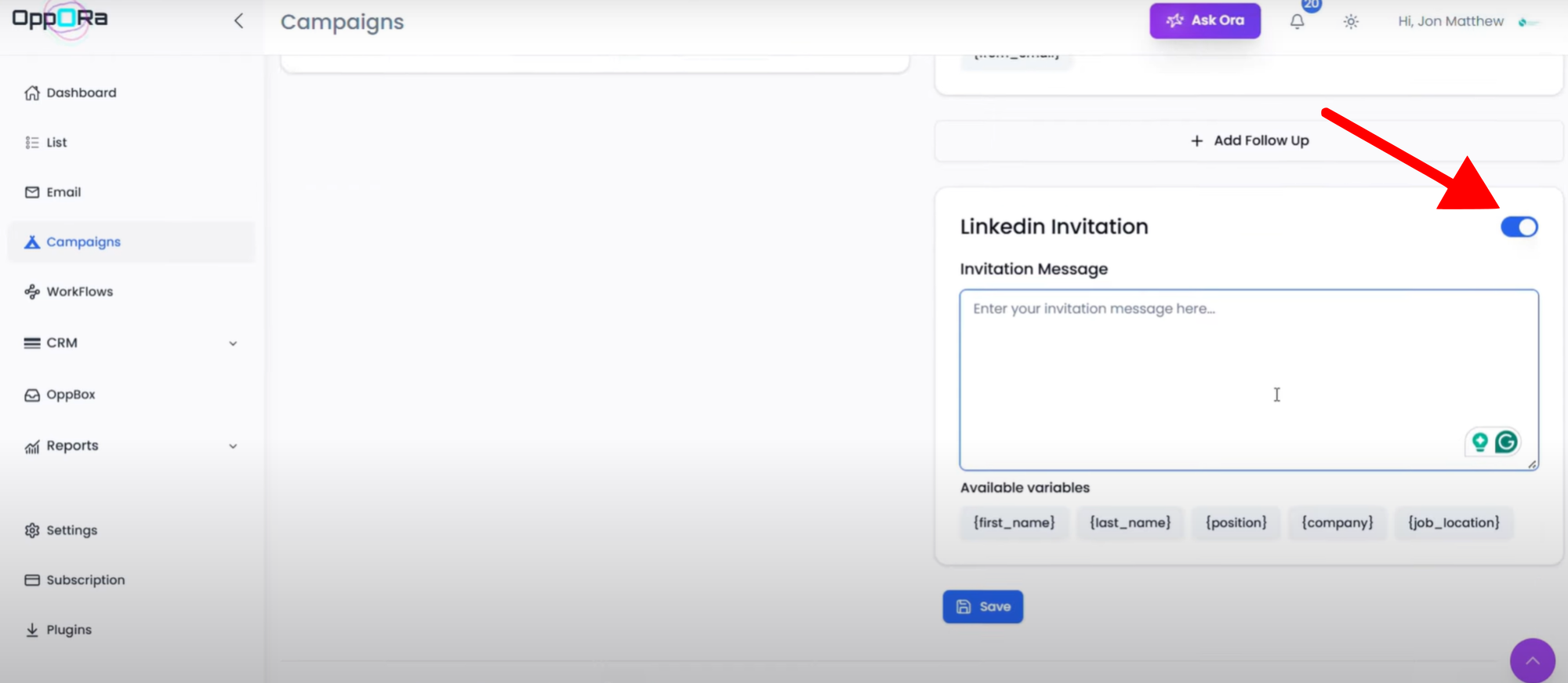 LinkedIn invites 