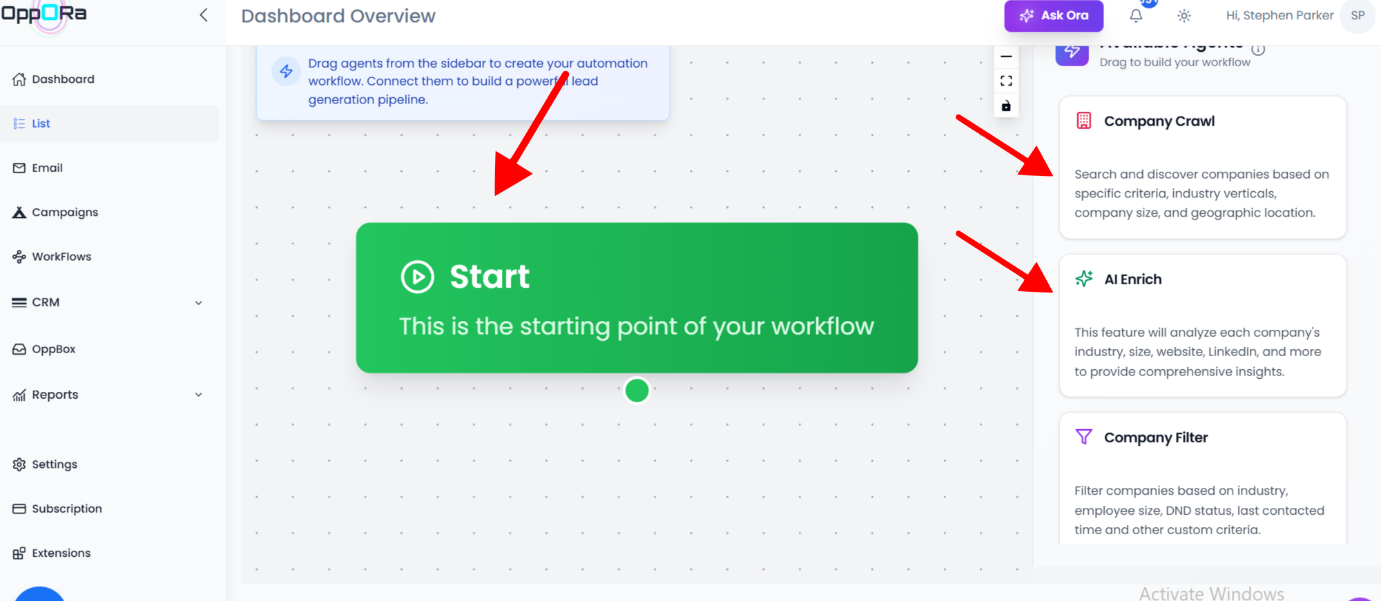 Create New Workflow