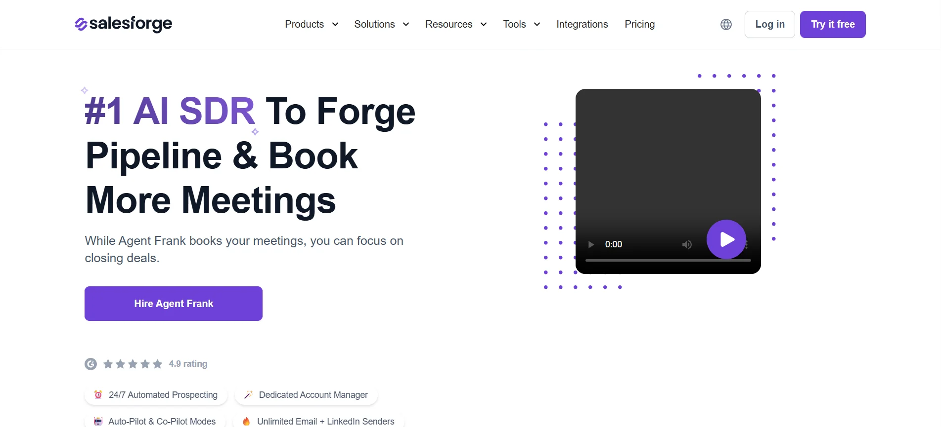 Salesforge (Agent Frank) – Full-Stack AI SDR for Cold Outreach