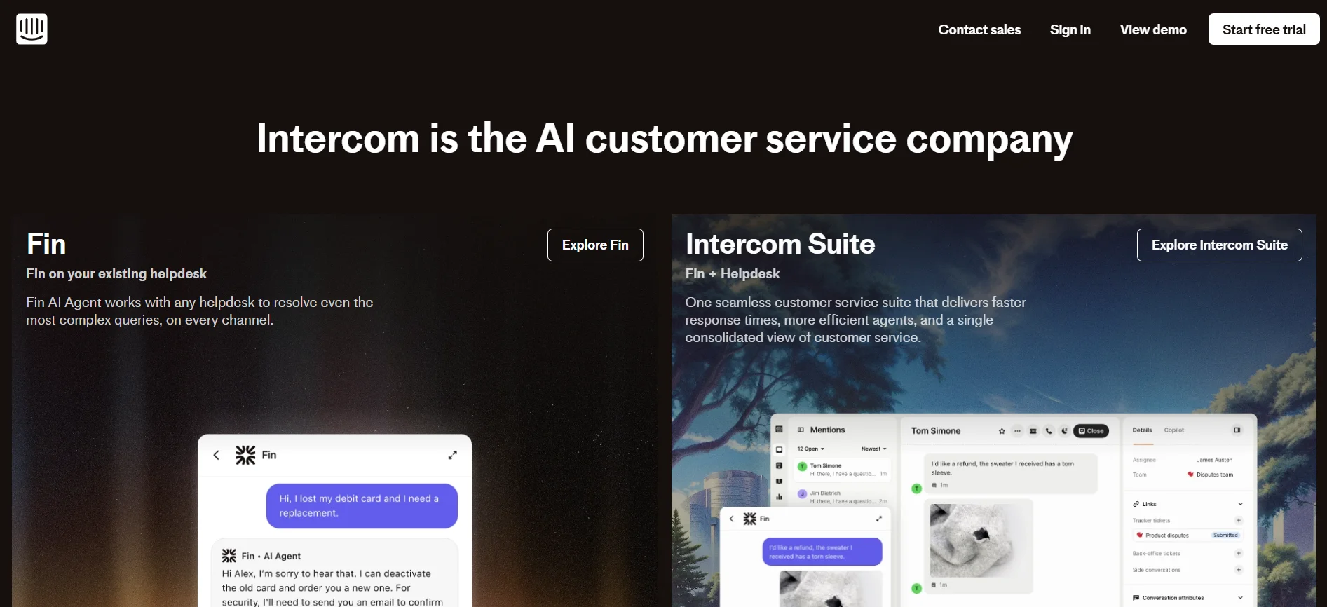 Intercom (Fin) – AI Agent for Conversations and Qualification