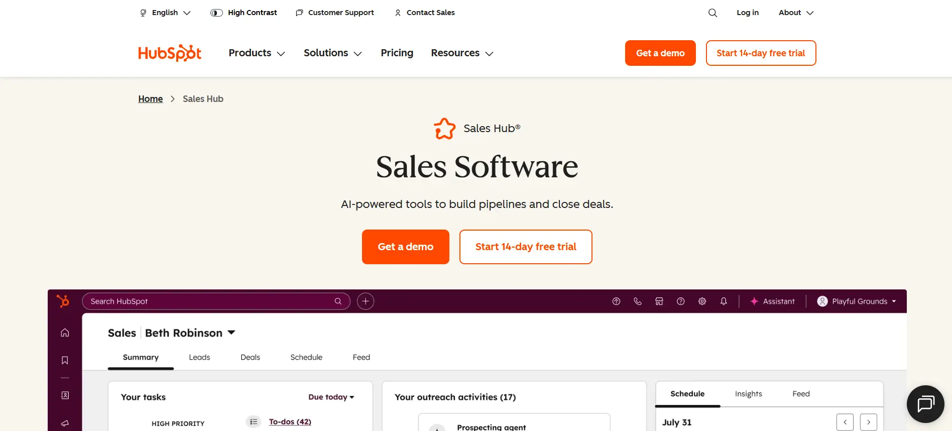 HubSpot Sales Hub