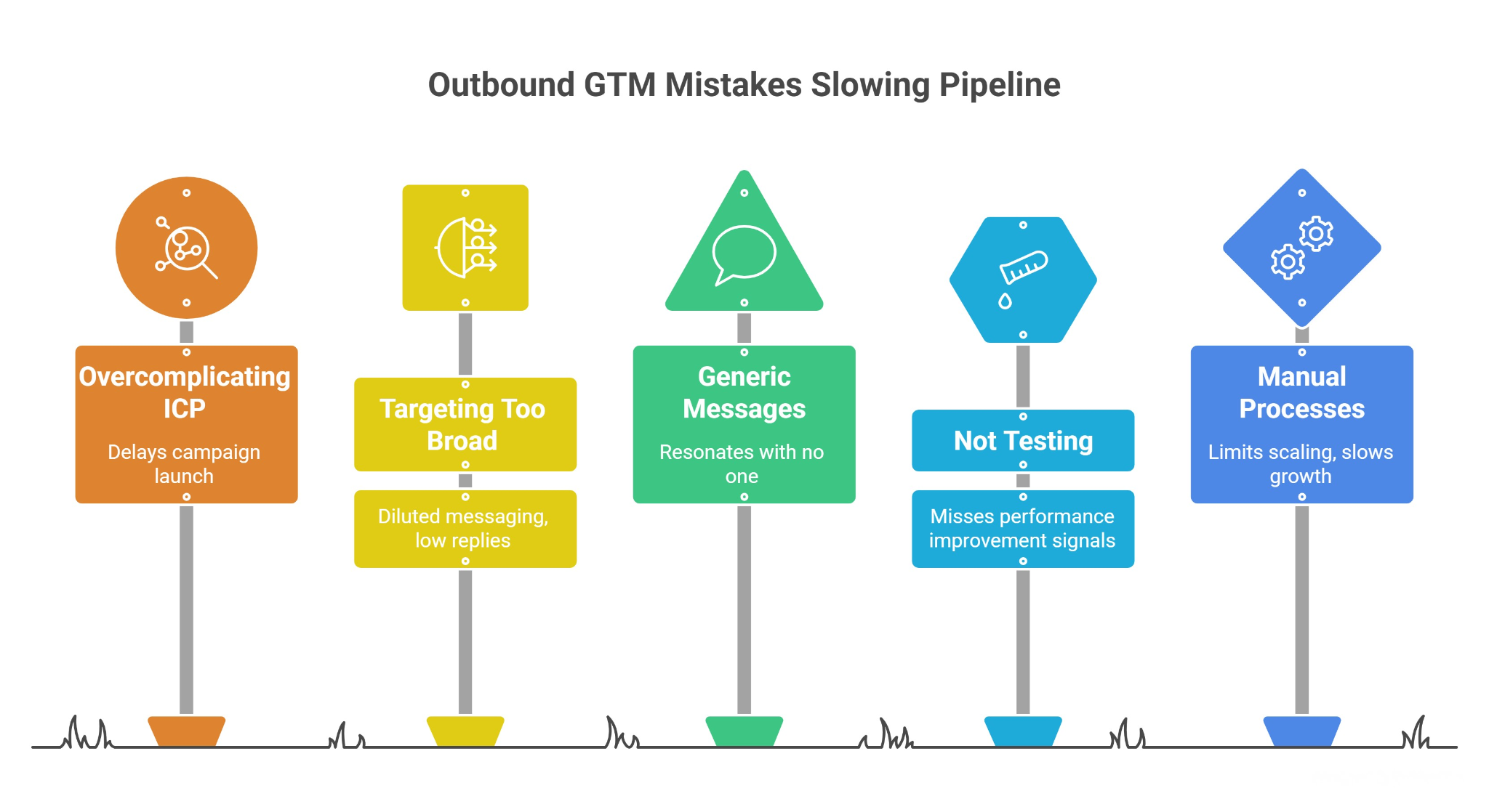 Common Outbound GTM Mistakes That Slow Down Pipeline