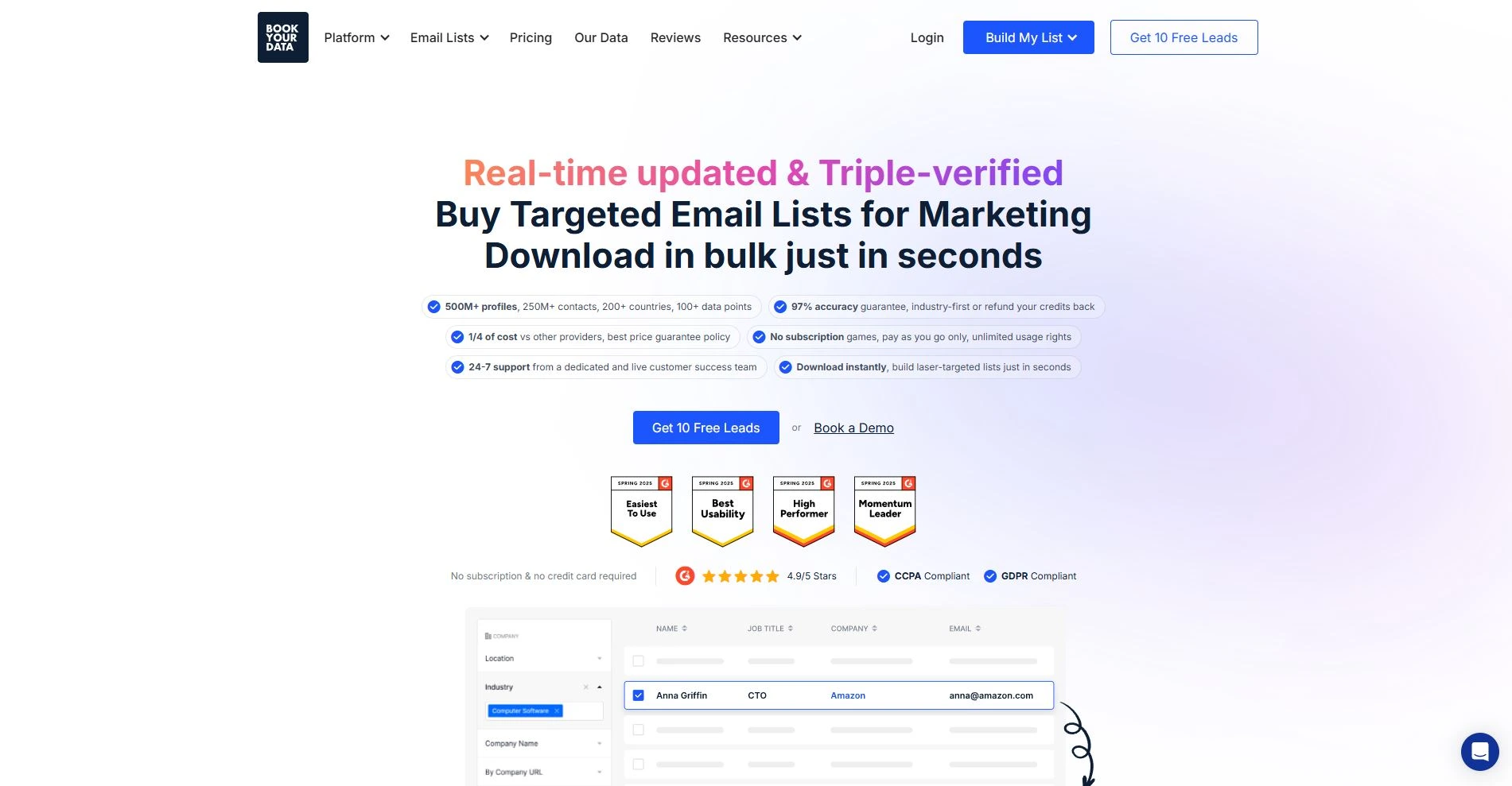 Bookyourdata
