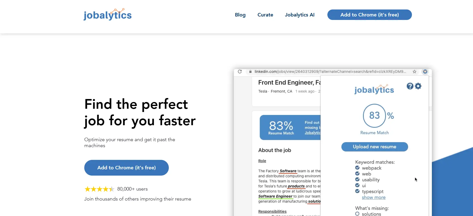 4. Jobalytics — match your resume keywords to the job before you apply