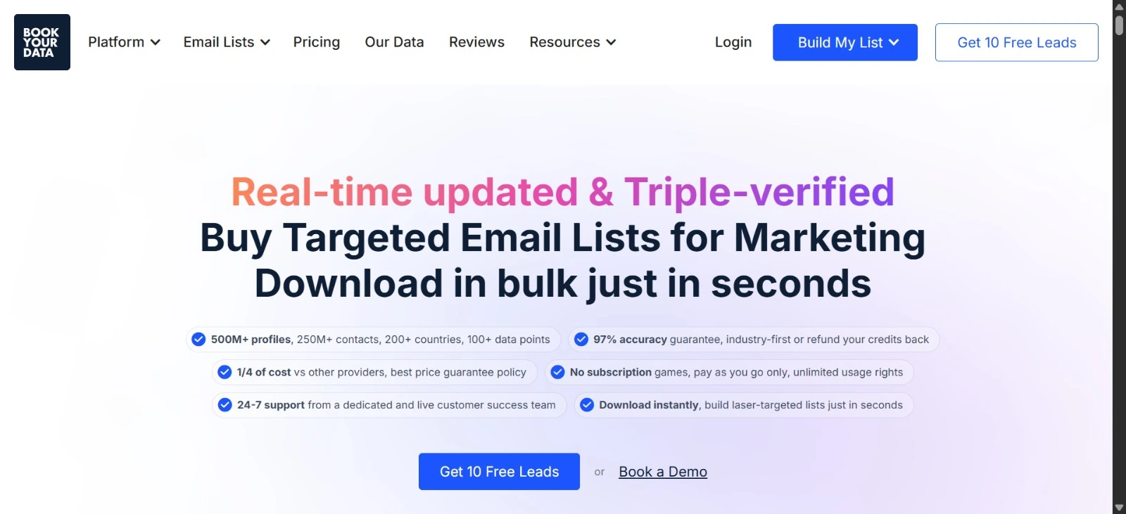 Bookyourdata