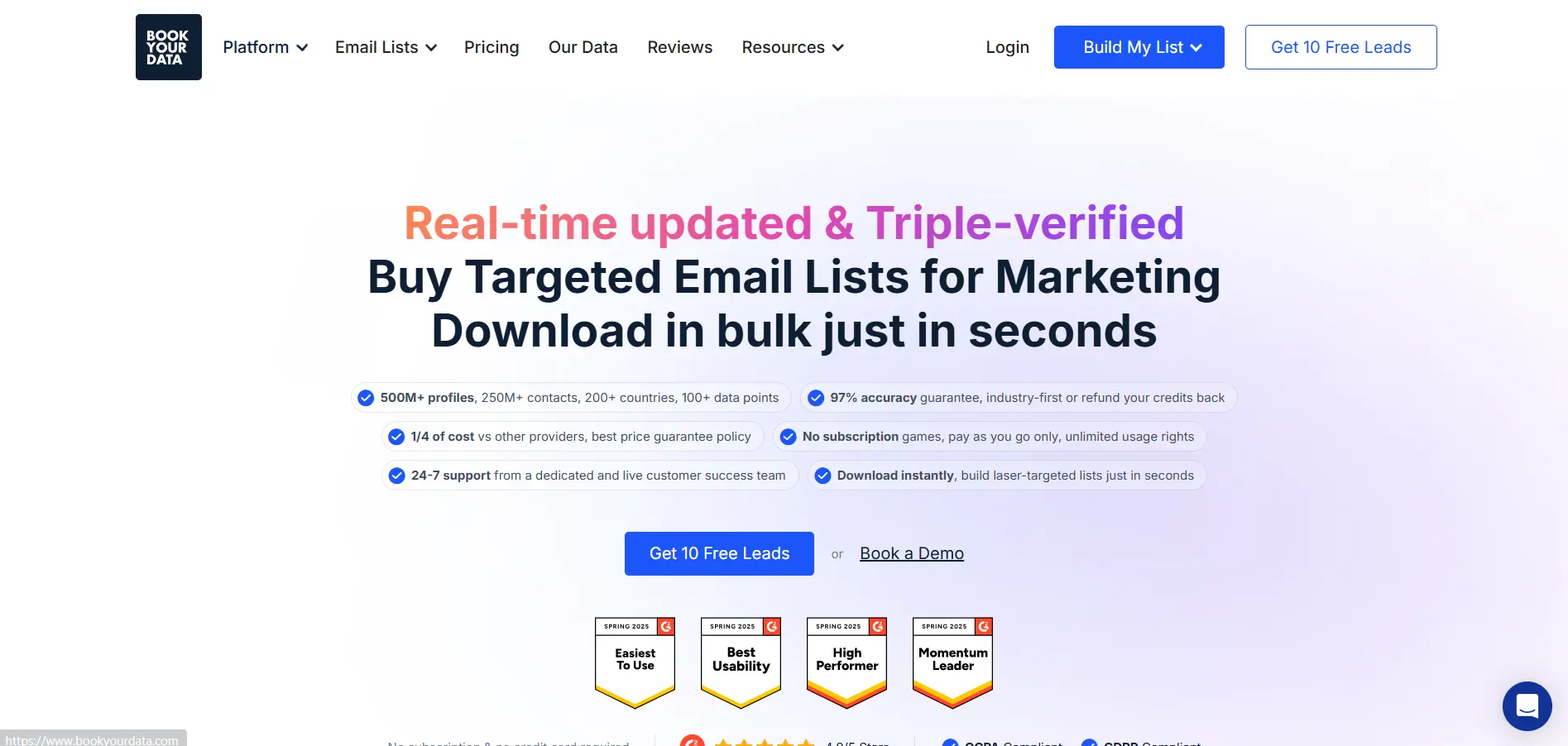 Bookyourdata