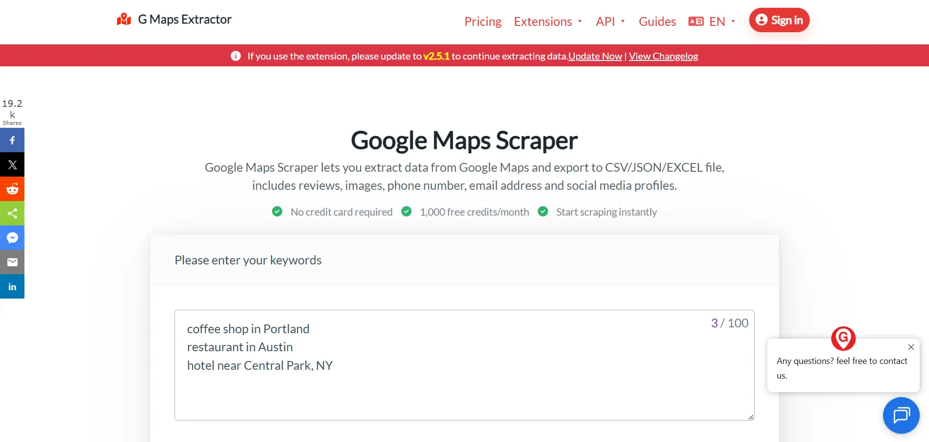 Google Maps Extractor