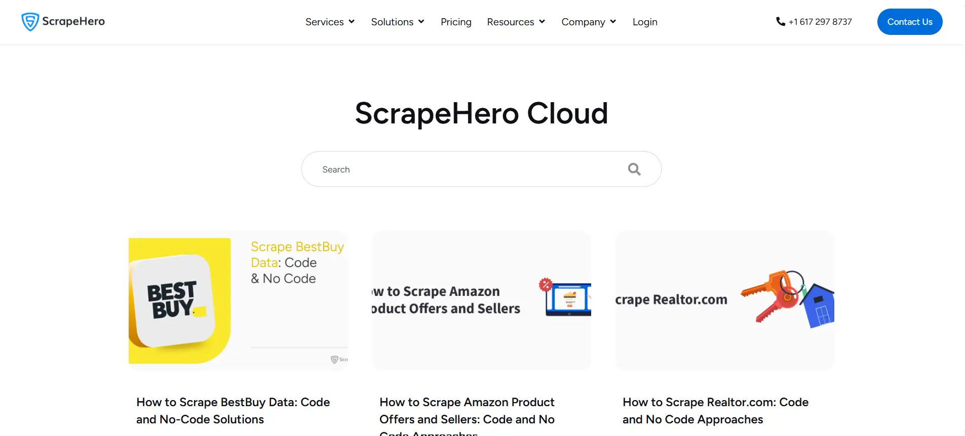 7. ScrapeHero Cloud