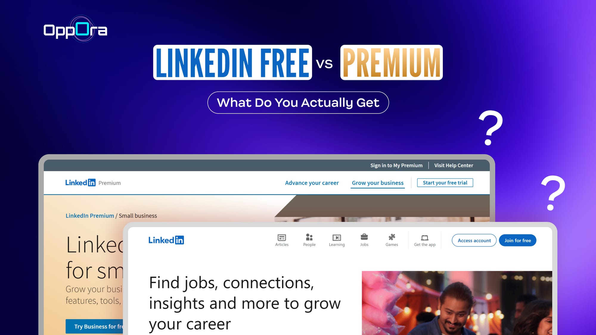 Linkedin Free vs Premium