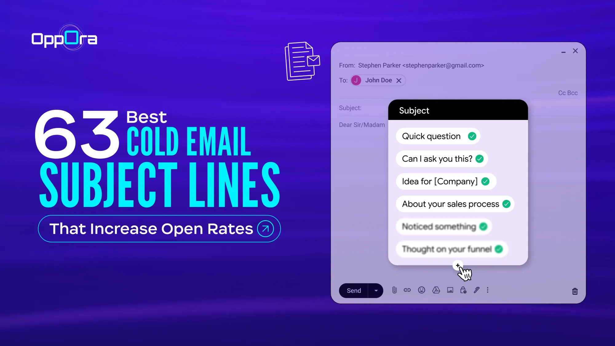 best cold email subject lines