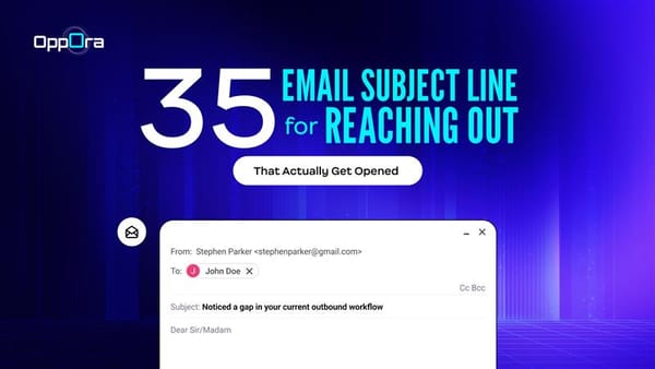 Email Subject Line for Reaching Out