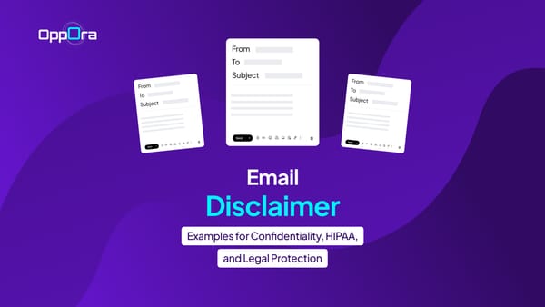 Email Disclaimer Examples