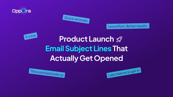 Product Launch Email Subject Lines