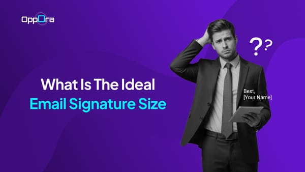 Email Signature Size